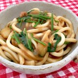 ほうれん草と豚肉入りのカレーうどん☆